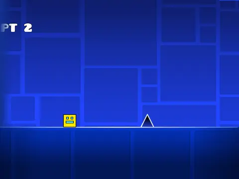 Screenshot of Geometry Dash Levels 1-6 V0.5 browser game