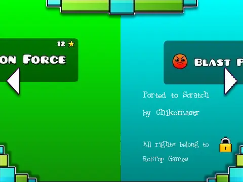 Geometry Dash Levels 16-21 Hacked edition gameplay screenshot