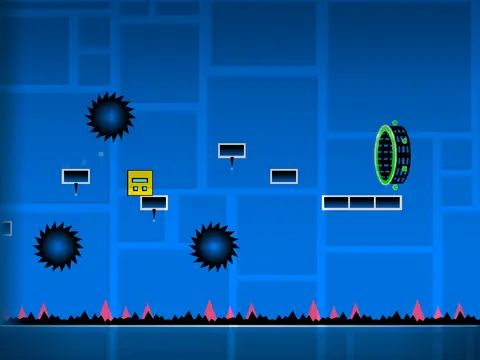 Geometry Dash Levels 9-13 2vs.4 Game Logo