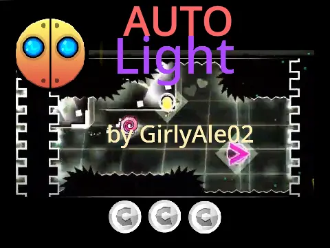 Geometry Dash Light Auto game logo for auto-level platformer