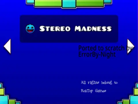 Geometry Dash Lite official gameplay with geometric character and obstacles