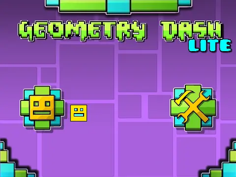 Geometry Dash Lite V8 rhythm platformer game cover