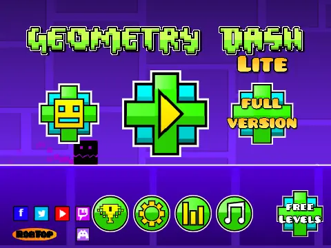 Geometry Dash Lite Version 18.5 - Updated Rhythm Platformer