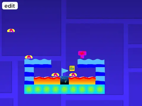 Geometry Dash Maker Level Remix Game Logo