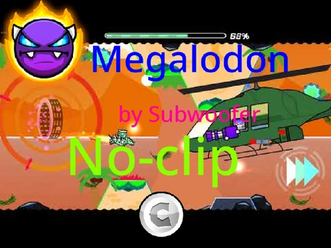 Play Geometry Dash Megalodon no-clip hacked version online free