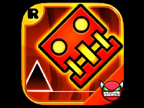 Geometry Dash Meltdown Demon Game Cover