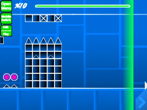 Play Geometry Dash mini wave spam chal online
