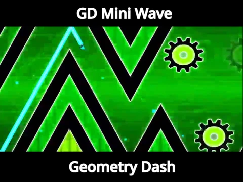 Geometry Dash Mini Wave gameplay showing compact wave mode obstacles