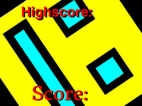 Geometry Dash MK 1.5 gameplay showing triangle obstacles and score display