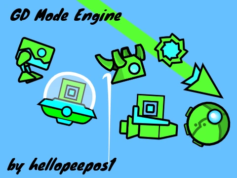Play Geometry Dash Modes Tests v1.7.0 to practice all game modes online free