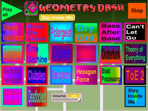 Geometry Dash Music Meltdown 1.0 soundtrack collection cover image