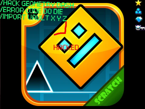 Geometry Dash Nine Circles Hacked gameplay screenshot