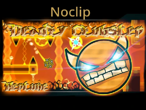 Geometry Dash Noclip Deadly ClubStep gameplay showing ClubStep level with no clip mode