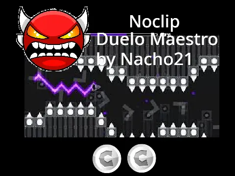 Geometry Dash Noclip Duelo Maestro Game Logo - Level Editor Sandbox