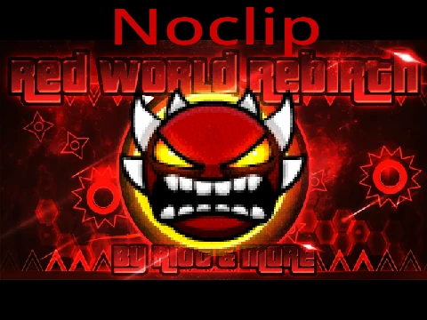 Screenshot of Geometry Dash Noclip Red World Rebirth gameplay