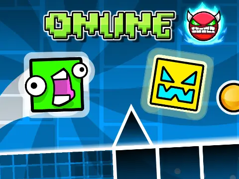Geometry Dash Online rhythm platformer game cover