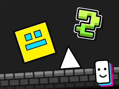 Geometry Dash Platformer 2 v2 showing enhanced platformer mechanics and level design