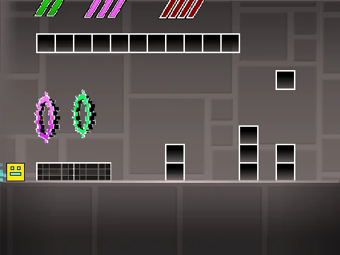 Play Geometry Dash Platformer Mode FULL version online