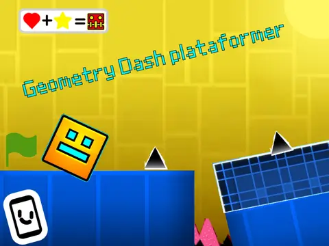 Geometry Dash Platformer v2 Logo Cover