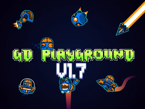 Create levels with the Geometry Dash Playground V1.71 editor
