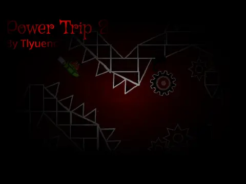 Geometry Dash Power Trip 2 extreme demon level gameplay