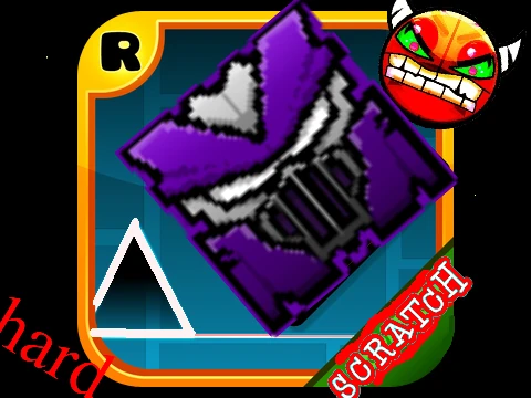 Simple design of Geometry Dash pro 1 gameplay