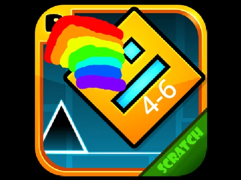 Play Geometry Dash Rainbow Version Level 4-6 online