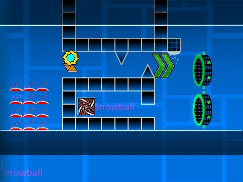 Geometry Dash Reanimate carpetsnowball demon level gameplay