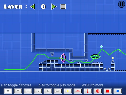 Colorful screenshot of Geometry Dash Revamped remix-4