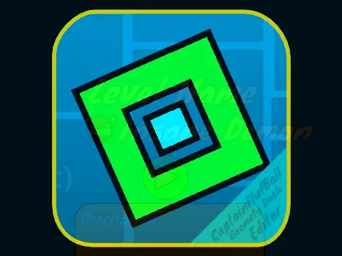 Geometry Dash Robot game play screenshot and logo