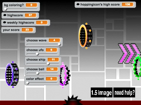 Play Geometry Dash Rush v.10 online