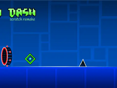 Geometry Dash Scratch Remake Beta v0.5 Remix gameplay