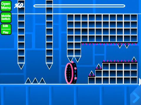 Geometry Dash Ship Challenge 2 level editor game cover