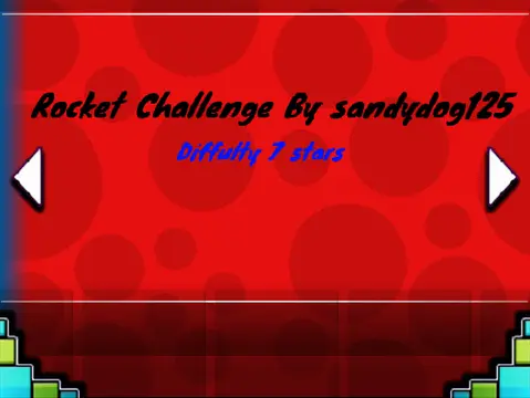 Geometry Dash Ship Challenge version 3 game logo and cover