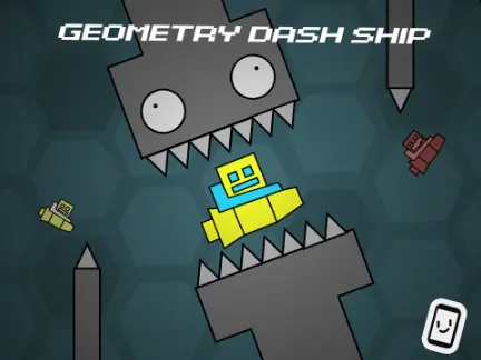 Geometry Dash Ship game logo and cover image