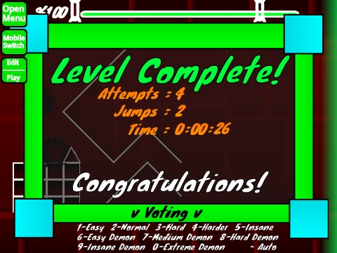 Play Geometry Dash Slaughter House extreme levels online free