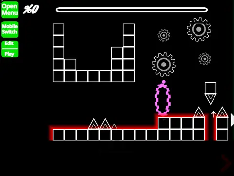 Geometry Dash Slaughterhouse Challenge advanced editor game logo cover