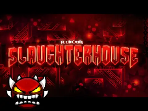 Geometry Dash Slaughterhouse Demon Game Logo