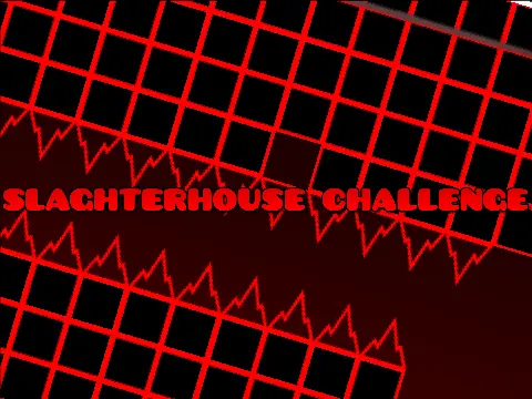 Geometry Dash Slaughterhouse v1.3 challenging platform game logo cover