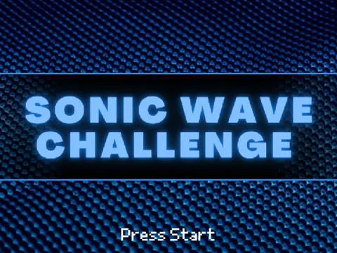 Screenshot of the intense wave gameplay in Geometry Dash Sonic Wave Challenge