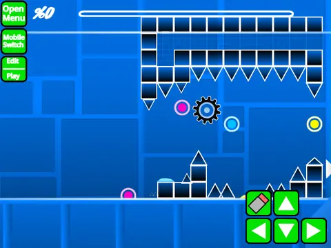 Preview Geometry Dash Sonic Wave W.I.P online, a work-in-progress extreme demon level.