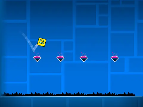 Geometry Dash Spam Challenge online game screenshot