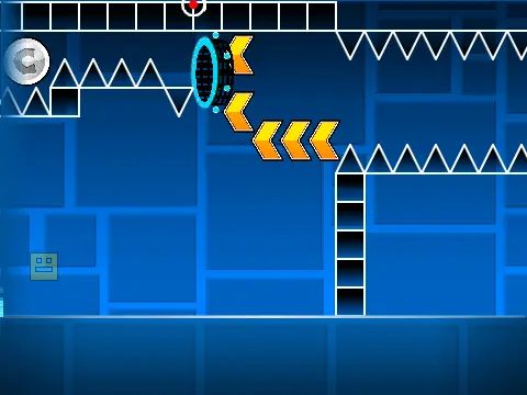 Logo for Geometry Dash Spam Click For Coin game