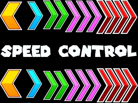 Geometry Dash Speed Control gameplay screenshot highlighting speed portal mechanics