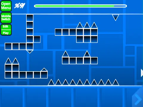 Logo for Geometry Dash Spider Challenge V4 advanced level editor