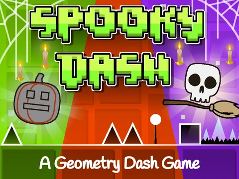 Play Geometry Dash Spooky Halloween Dash online free