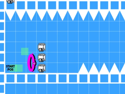 Play Geometry Dash Straight Fly ship practice online
