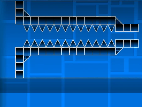 Geometry Dash Straight Fly Practice level for ship mode training