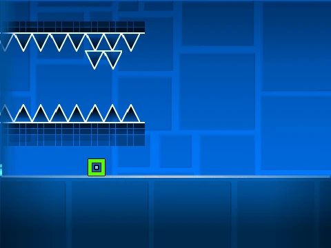 Geometry Dash Straight Fly Practice skill training for ship and wave modes