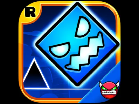Geometry Dash Subzero Demon difficulty level logo and cover art.